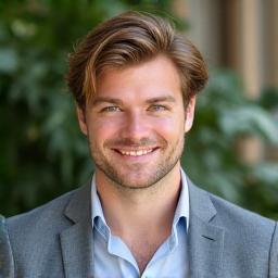 Portrait of Liam O'Connell, a friendly and empathetic lifestyle coach